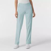 W123 Women's Flat Front Cargo Scrub Pant: SKYBLUE