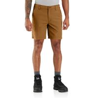 RUGGED FLEX® RELAXED FIT CANVAS WORK SHORT: BRNCarharttBrown