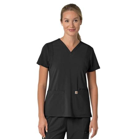 Force Cross-Flex Women's Flex Panel V-Neck Scrub Top