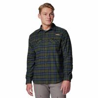 Columbia Men's PHG Roughtail™ Stretch Flannel Long Sleeve Shirt: 348SurplusGreen