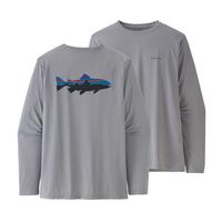 Patagonia Men's Capilene® Cool Daily Fish Graphic Long-Sleeved Shirt: FITZROYTROUT