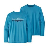 Patagonia Men's Capilene® Cool Daily Fish Graphic Long-Sleeved Shirt: WILDWATERLINE