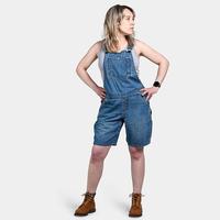 Hemp Utility Shortalls: 422Indigo