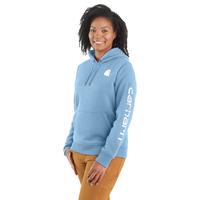 Women's Carhartt Midweight Graphic Hoodie: HL7SKYBLUE